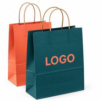 Branded kraft paper bag
